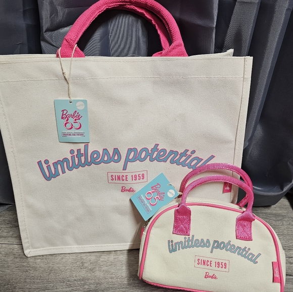 Barbie Handbags - Miniso x Barbie 65th Anniversary Tote Bag Travel Beach Summer Shopping